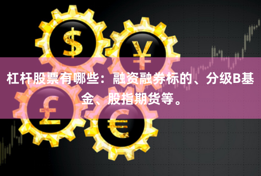 杠杆股票有哪些：融资融券标的、分级B基金、股指期货等。